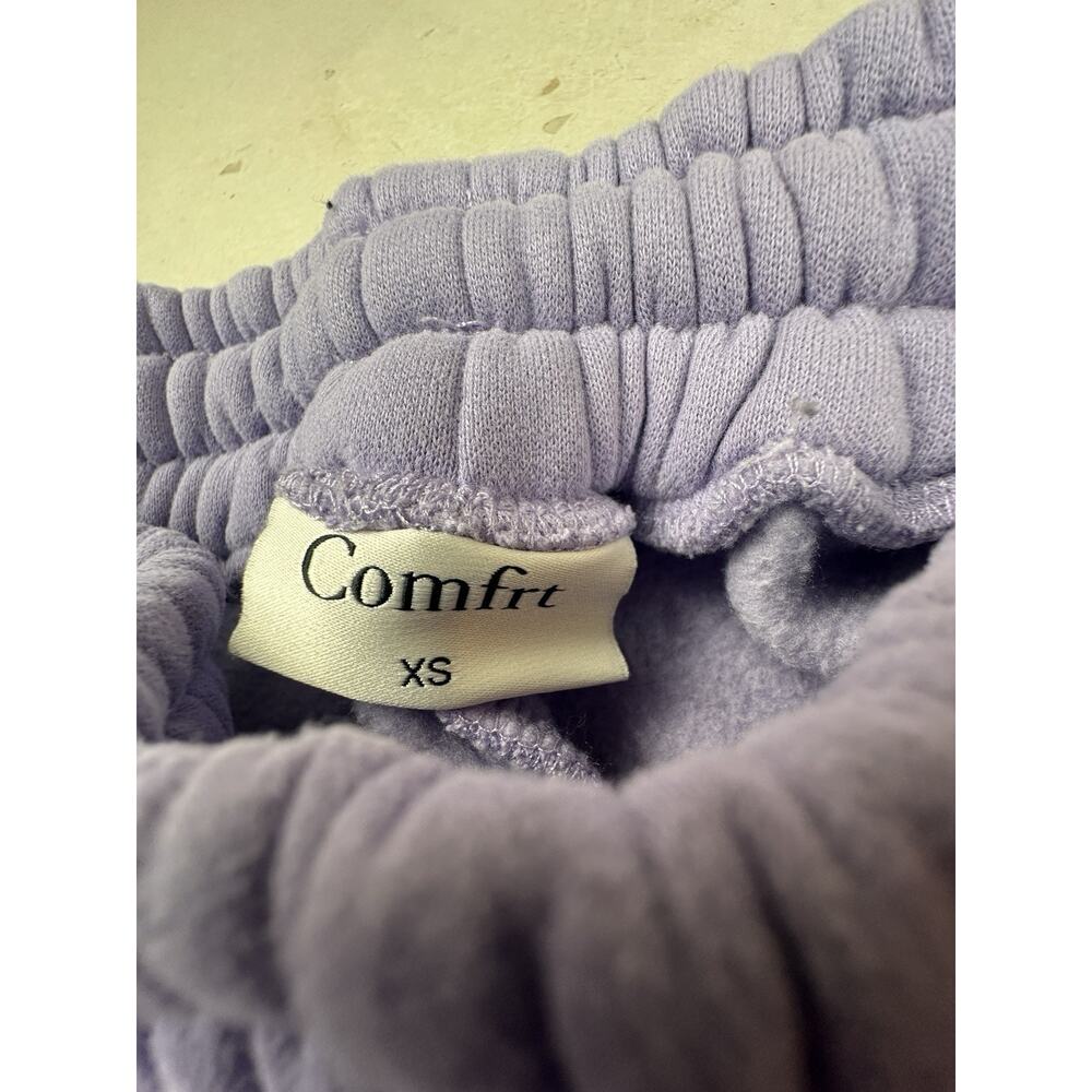 Comfrt Comfort Collection Pastel Edit Fleece Shorts Lavender Drawstring XS - Picture 10 of 10